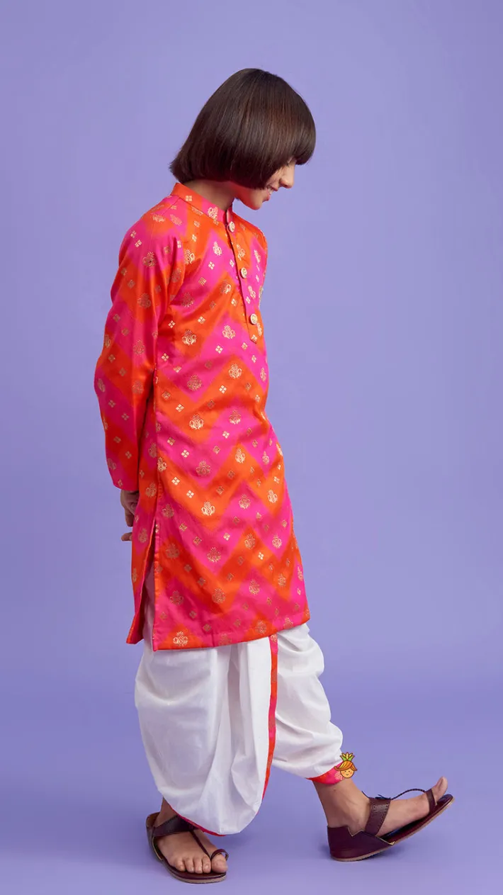 Sale Embroidered Dual Tone Kurta And Dhoti BOY Indian Ethnic Wear | Ethnic Sets