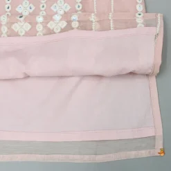 New Embroidered Faux Mirror Work Peach Kurta And Pyjama BOY Indian Ethnic Wear | Ethnic Sets