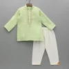 Fashion Embroidered Green Kurta And Pyjama BOY Indian Ethnic Wear | Ethnic Sets