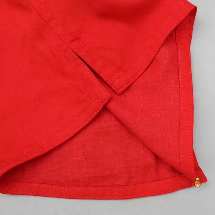 Fashion Embroidered Kurta And Dhoti With Cap And Booties BOY Baby Essentials | Infant Clothing