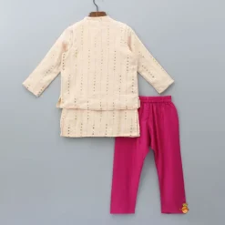 Fashion Embroidered Kurta And Jacket With Pyjama BOY Indian Ethnic Wear | Ethnic Sets