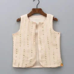 Fashion Embroidered Kurta And Jacket With Pyjama BOY Indian Ethnic Wear | Ethnic Sets