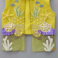 Discount Embroidered Ocean Theme Top And Palazzo Ethnic Wear | Palazzos & Shararas