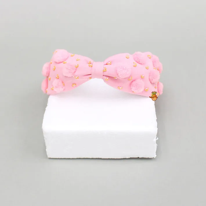 Online Embroidered Pom Pom Hairband Hair Accessories | Hair Bands