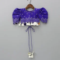 Outlet Embroidered Purple Top And Lehenga With Net Dupatta Ethnic Wear | Lehengas & Ghagras