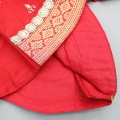 Clearance Embroidered Red Top And Brocade Lehenga Ethnic Wear | Lehengas & Ghagras