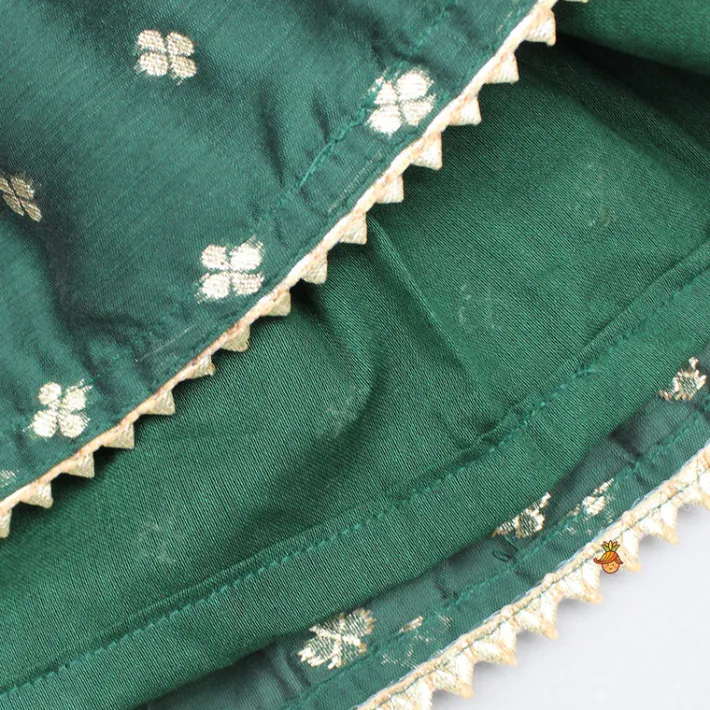 Best Embroidered Sleeveless Green Peplum Top And Lehenga Ethnic Wear | Lehengas & Ghagras