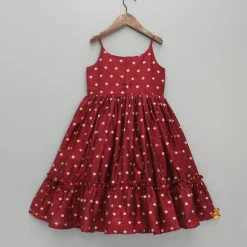 Clearance Embroidered Strappy Maroon Kurti Ethnic Wear | Kurtis & Jumpsuits