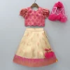 Best Embroidered Top And Lehenga With Net Pink Dupatta Ethnic Wear | Lehengas & Ghagras