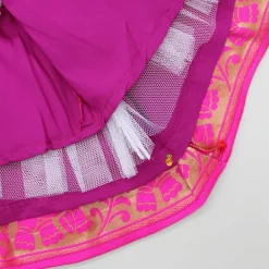 Sale Embroidered Top With Puff Sleeves And Pattu Style Lehenga Ethnic Wear | Lehengas & Ghagras