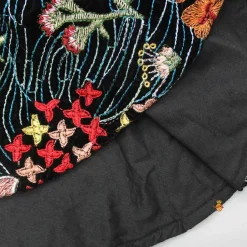 Online Embroidered Velvet Black Top And Flared Palazzo Ethnic Wear | Palazzos & Shararas