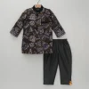 Outlet Embroidered Velvet Sherwani And Pyjama BOY Indian Ethnic Wear | Sherwani Sets