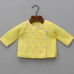 Discount Embroidered Yellow Kurta And Dhoti BOY Twinning Sets | Indian Ethnic Wear