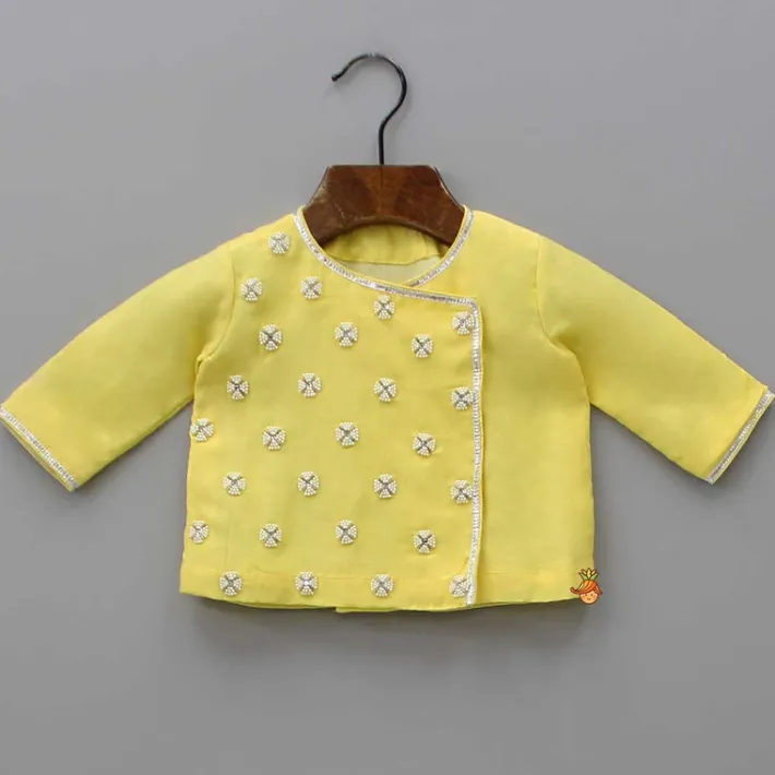 Discount Embroidered Yellow Kurta And Dhoti BOY Twinning Sets | Indian Ethnic Wear