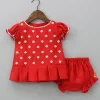 Best Embroidered Yoke Red Top And Bloomer Dresses & Sets | Sets