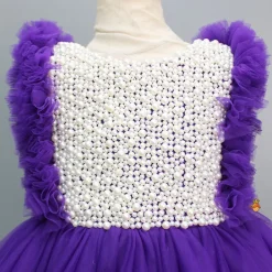 Discount Embroidered Yoke Trail Purple Dress With Detachable Bow And Matching Swirled Bowie Headband Dresses & Sets | Dresses