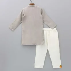 Online Embroidery And Sequins Lace Brown Kurta And Pyjama BOY Indian Ethnic Wear | Ethnic Sets