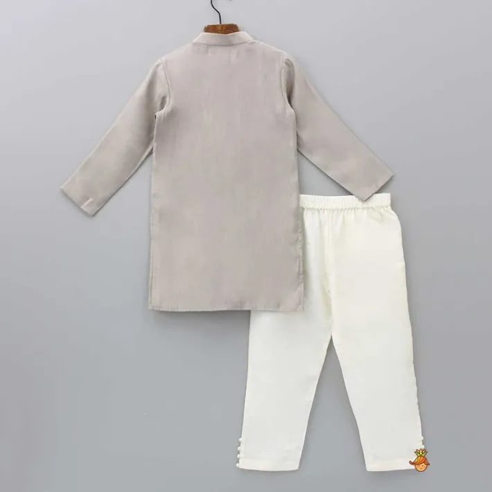 Online Embroidery And Sequins Lace Brown Kurta And Pyjama BOY Indian Ethnic Wear | Ethnic Sets