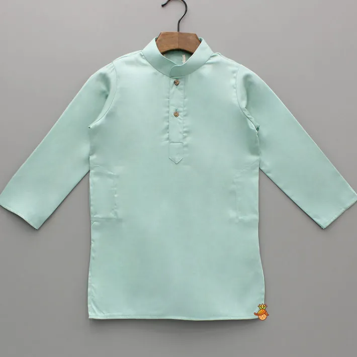 Outlet Ethnic Green Kurta With Exquisite Sequins Work Jacket And Pyjama BOY Indian Ethnic Wear | Ethnic Sets