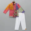 Sale Ethnic Multicolour Printed Kurta With Pyjama BOY Twinning Sets | Indian Ethnic Wear