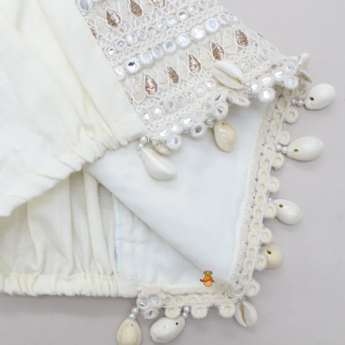 Clearance Exquisite Abhla Work Top And Pink Palazzo Ethnic Wear | Palazzos & Shararas