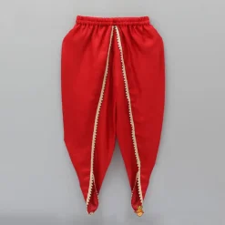 Discount Exquisite Embroidered Red Kurti And Tulip Pant With Dupatta Ethnic Wear | Dhotis & Patialas