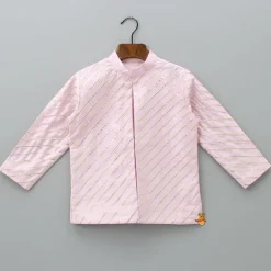 New Exquisite Kurta With Gota Lace Detailed Jacket And Pyjama BOY Indian Ethnic Wear | Ethnic Sets