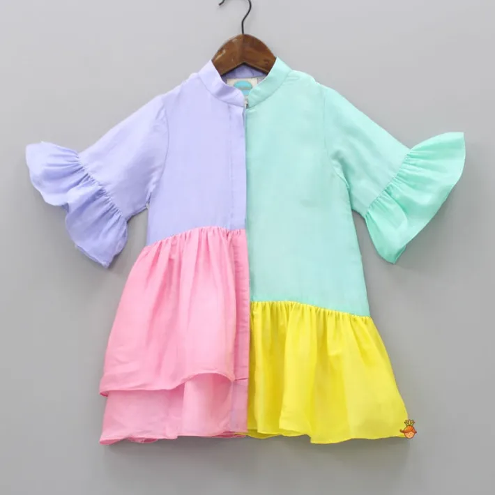 New Fancy Colour Block Front Open Dress Dresses & Sets | Dresses