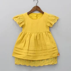 Hot Fancy Lace Detailed Dress At Hems Dresses & Sets | Dresses