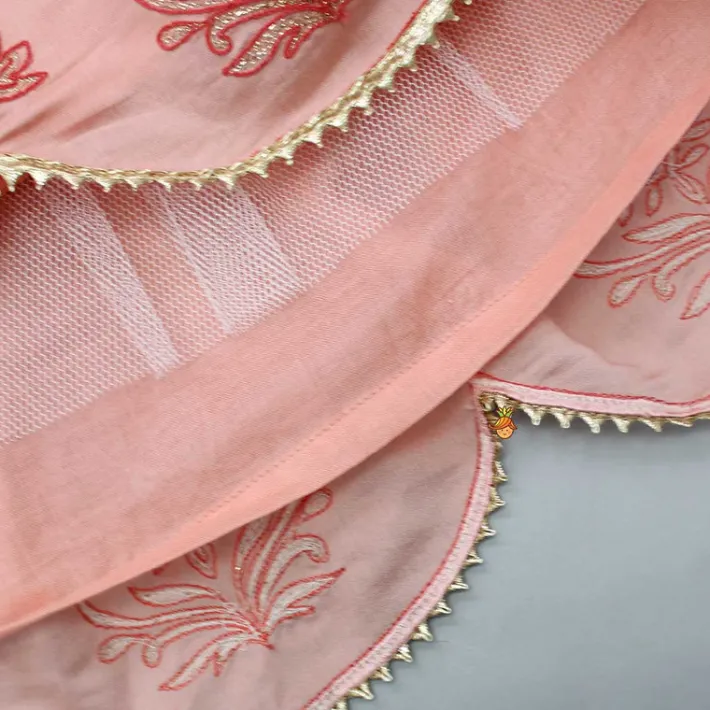 Best Faux Mirror And Thread Embroidered Top And Flared Lehenga Ethnic Wear | Lehengas & Ghagras