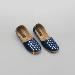 Discount Faux Mirror Work Embroidered Jutti BOY Shoes