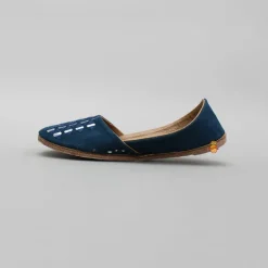 Discount Faux Mirror Work Embroidered Jutti BOY Shoes