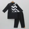 New Faux Mirror Work Flap Black Kurta And Pyjama BOY Indian Ethnic Wear | Ethnic Sets