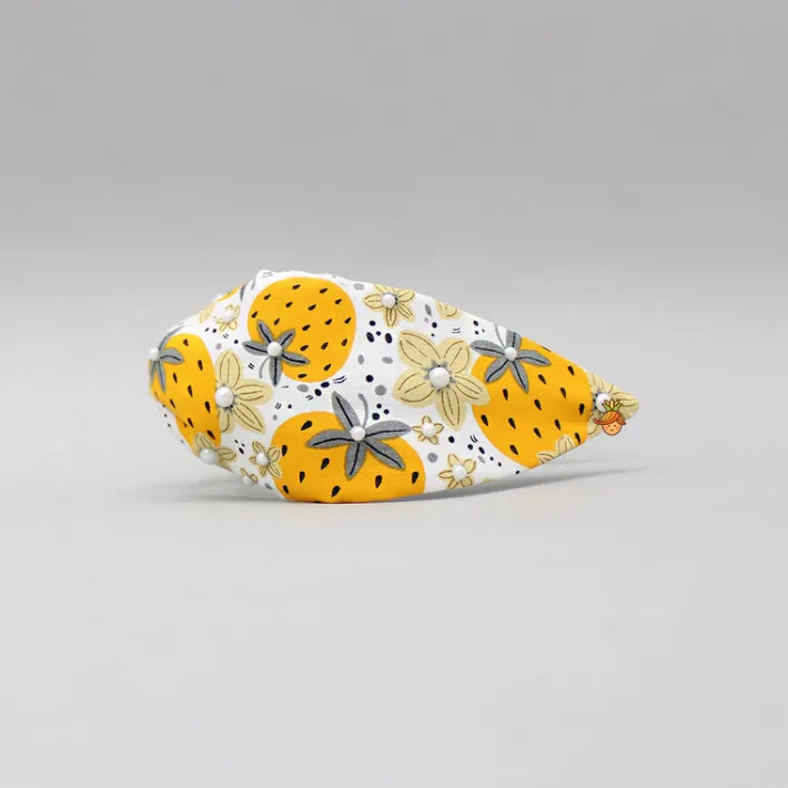 Clearance Floral And Fruit Printed Hairband Hair Accessories | Hair Bands