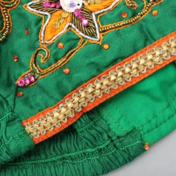 Fashion Floral Beaded Halter Neck Top And Printed Dhoti Ethnic Wear | Dhotis & Patialas