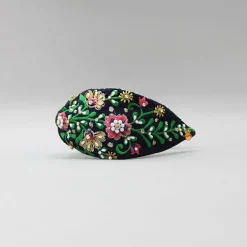 Best Floral Embroidered Black Hairband Hair Accessories | Hair Bands
