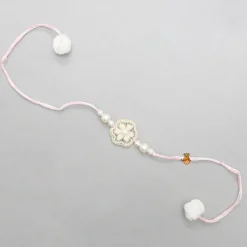 New Floral Embroidered Pom-Pom Detail Rakhi BOY Rakhis | Rakhis