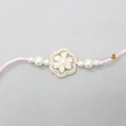 New Floral Embroidered Pom-Pom Detail Rakhi BOY Rakhis | Rakhis