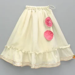 Online Floral Embroidered Top And Flared Lehenga Ethnic Wear | Lehengas & Ghagras