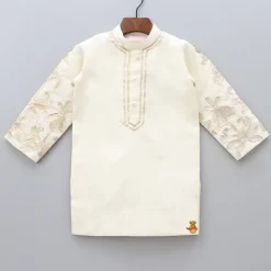 New Floral Lace Work Kurta With Churidar BOY Indian Ethnic Wear | Ethnic Sets