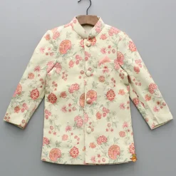 Best Floral Multicolour Printed Sherwani And Pyjama BOY Indian Ethnic Wear | Sherwani Sets