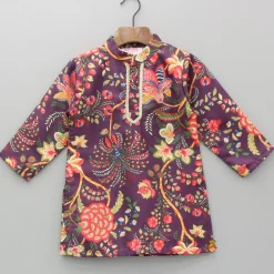 New Floral Multicoloured Printed Kurta With Pyjama BOY Indian Ethnic Wear | Ethnic Sets
