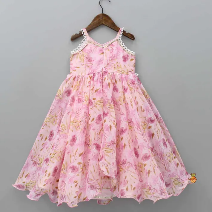 New Floral Printed Anarkali With Matching Dupatta Ethnic Wear | Sarees & Anarkalis