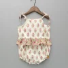 Hot Floral Printed Bodysuit With Shoulder Tie Ups Baby Essentials | Bodysuits