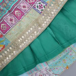 Hot Floral Printed Gota Lace Top With Lehenga Ethnic Wear | Lehengas & Ghagras
