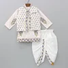 Best Floral Printed Kurta With Jacket And Dhoti BOY Twinning Sets | Indian Ethnic Wear