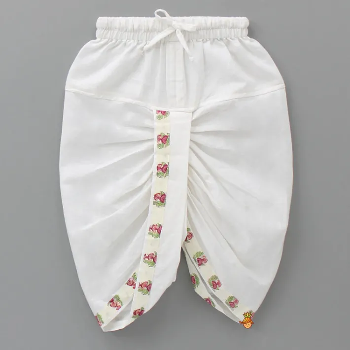 Discount Floral Printed Kurta With Handworked Jacket And Dhoti BOY Indian Ethnic Wear | Ethnic Sets