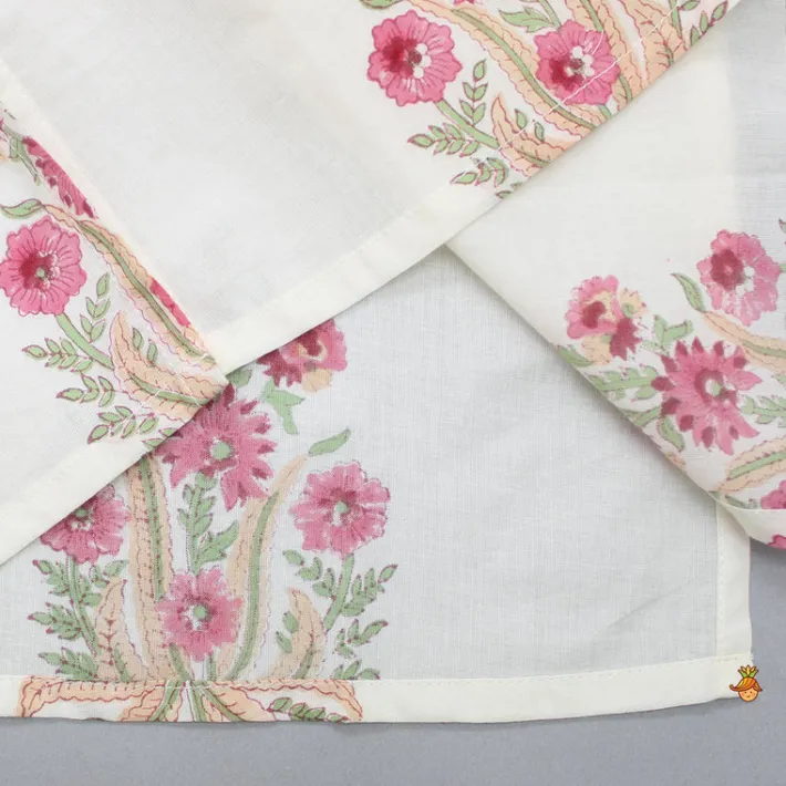 Discount Floral Printed Kurta With Handworked Jacket And Dhoti BOY Indian Ethnic Wear | Ethnic Sets