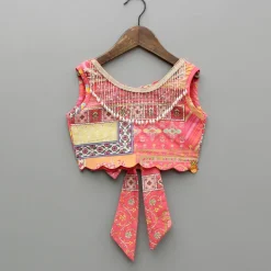Discount Floral Printed Multicolour Top And Lehenga Ethnic Wear | Lehengas & Ghagras