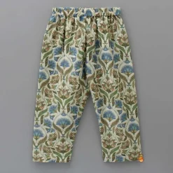 Hot Floral Printed Multicolour Kurta With Matching Pyjama BOY Indian Ethnic Wear | Ethnic Sets